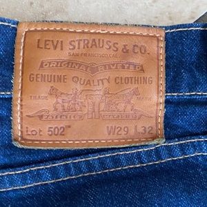 Men’s Levi’s 502, open hem